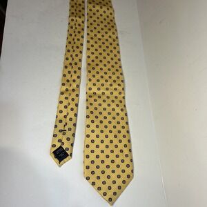 NWT JoS. A. Bank Yellow Geometric Design 100% Silk‎ Tie With Tags $59.50 MSRP